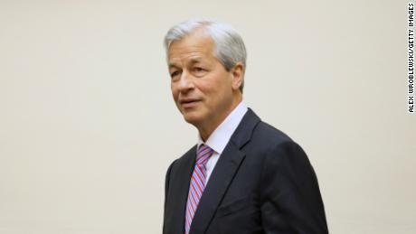 Jamie Dimon, chief executive officer of JPMorgan Chase &amp; Co., is seen before a House Financial Services Committee hearing  on April 10, 2019 in Washington, DC. 
