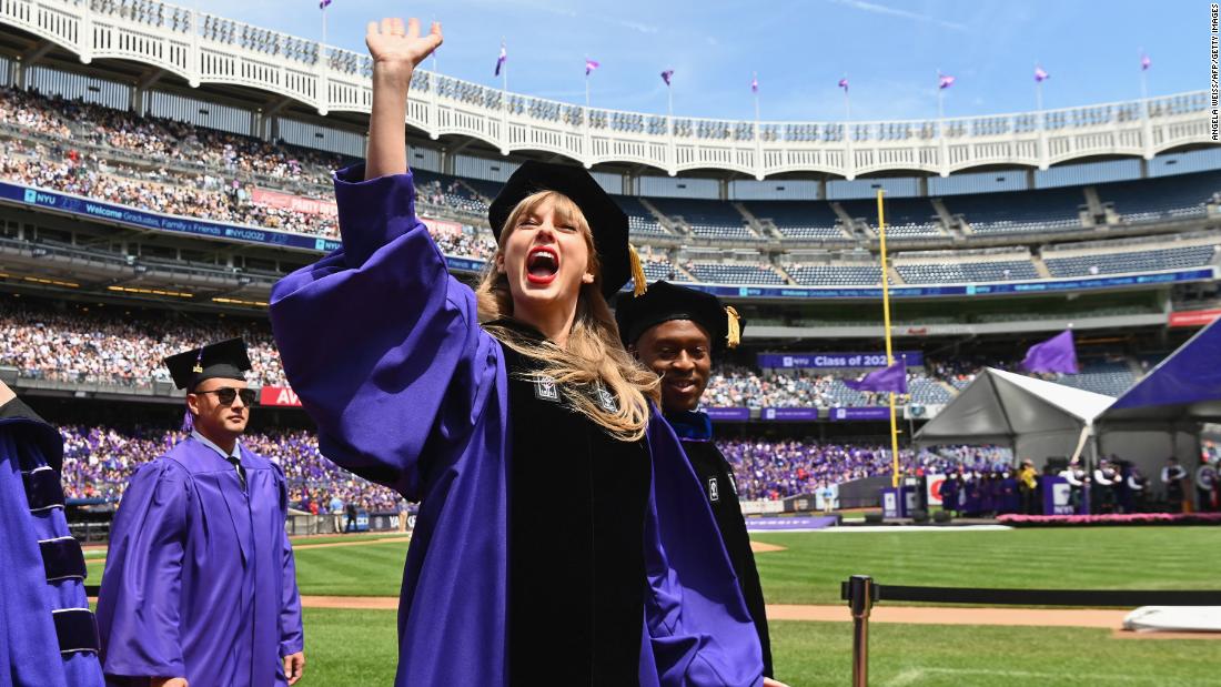 Taylor Swift tells grads to embrace cringe in NYU commencement speech CNN