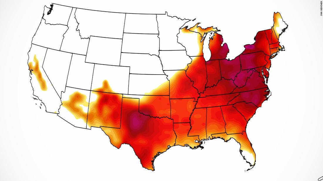 Over half the US population will see temperatures at or above 90 degrees this weekend. And it's only May