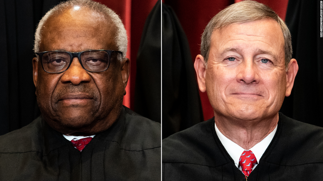 Clarence Thomas calls out John Roberts as Supreme Court edges closer to overturning Roe v. Wade