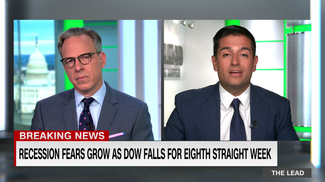 Recession fears grow as Dow falls for eighth straight week, the longest weekly losing streak since 1923  – CNN Video