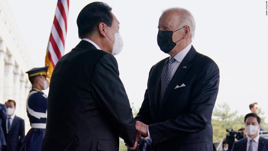 Biden offers message for Kim Jong Un as he prepares to wrap first leg of his Asia trip – CNN