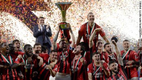AC Milan won its first Serie A title in 11 years.