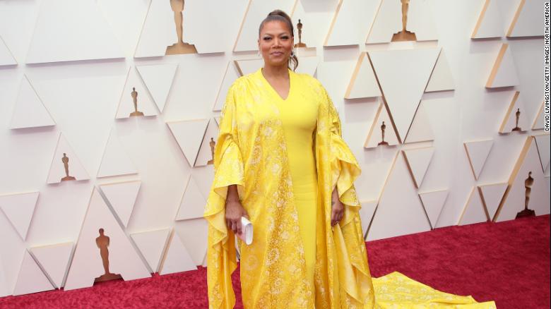 Queen Latifah attends the 94th Annual Academy Awards at Hollywood and Highland on March 27, 2022 in Hollywood, California. 