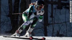 Wilson transitioned from skiing to biking after her college years.