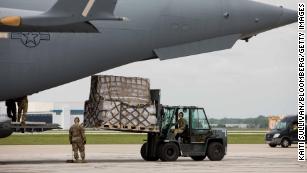 Baby formula arrives in Indianapolis from Germany on US military aircraft to address critical need