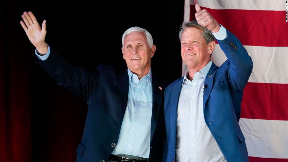 Pence says a vote for Kemp will send ‘deafening message’ that GOP is ‘party of the future’ – CNN