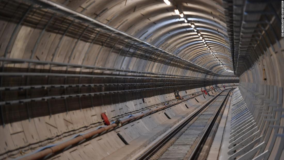 Huge new underground railway opens deep beneath London