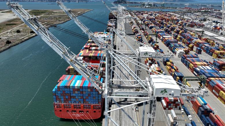 As China pledges to gradually ease its Covid-19 lockdown in Shanghai, the Port of Oakland in California is continuing to see slowed port traffic, with overall volume down 7% from one year ago. 