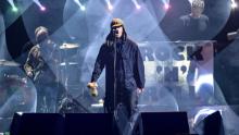 Liam Gallagher performs on stage during the 2022 BRIT Awards at the O2 Arena on February 8 in London. 