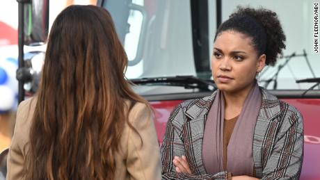 On &quot;Station 19,&quot; Vic (Barrett Doss) ends her pregnancy with a medication abortion.