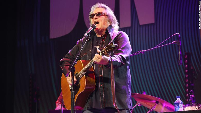 Don McLean, seen here performing at Ryman Auditorium on May 12, 2022 in Nashville, Tennessee, has canceled his plans to perform at an NRA convention in Houston, Texas. 