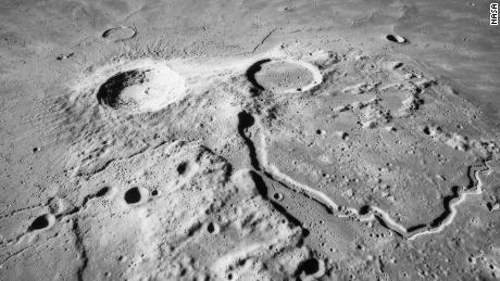 Scientists think that Schroeter&#39;s Valley (also called Schröter&#39;s Valley) was created by lava released by volcanic eruptions on the lunar surface.