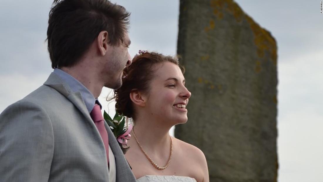 A stranger came out of the gloom on a Scottish island. She knew she should be with him