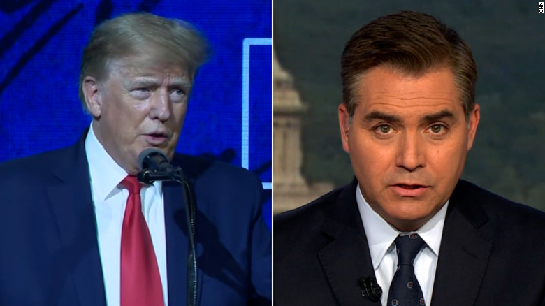 &#39;Give me a break&#39;: Acosta reacts to Trump&#39;s NRA speech