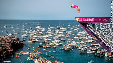 Smart during last year&#39;s Red Bull cliff diving series.