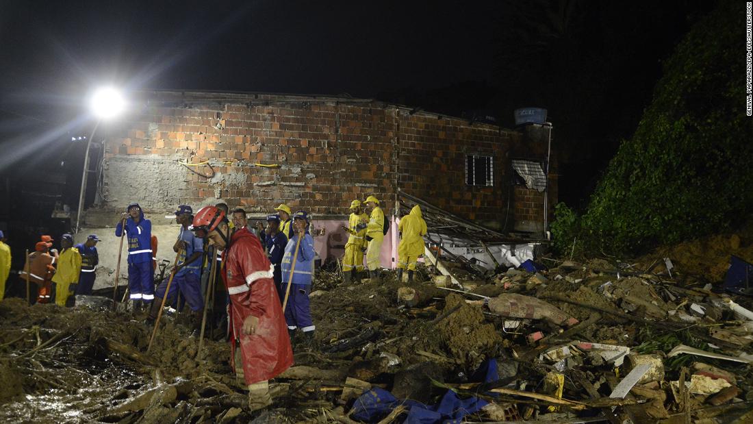 Heavy rain kills dozens and displaces thousands in northeast Brazil