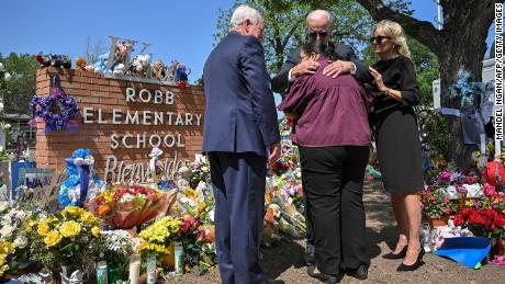 Bidens visits site of devastating Uvalde school shooting
