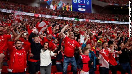 Joy is free among Nottingham Forest fans following the club's promotion to the Premier League.