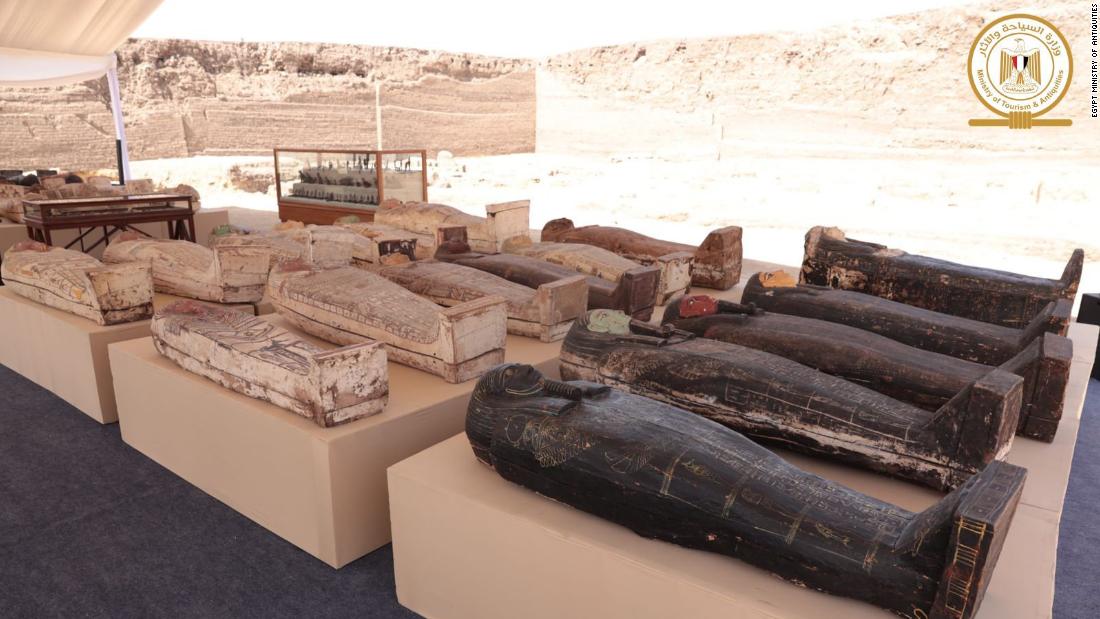 220530132556 03 egypt discoveries saqqara super tease Egypt unveils great treasure of ancient bronzes and sarcophagi in Saqqara