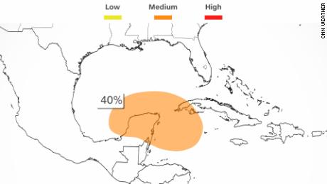 Forecasters are watching for development near the Yucatan Peninsula late this week
