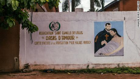 The front entrance of the St. Camille center in Tokan, Benin.