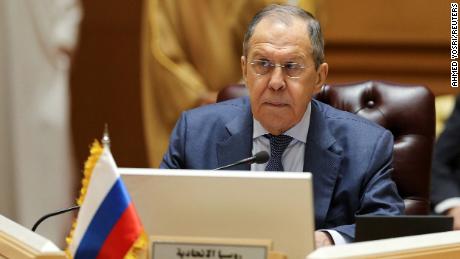 Russian Foreign Minister Sergey Lavrov attends the 5th Gulf Cooperation Council (GCC)-Russia Joint Ministerial Meeting for Strategic Dialogue in Riyadh, Saudi Arabia, June 1, 2022. 