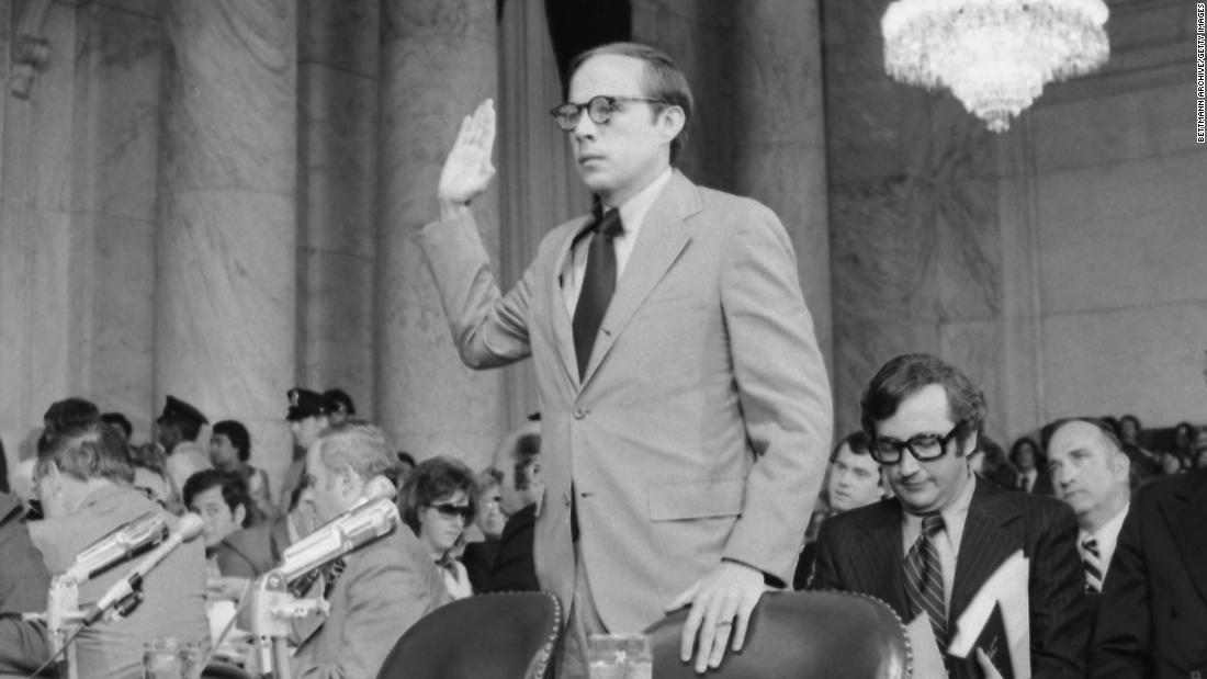 In June 1973, former White House counsel John Dean testified before the Senate committee about the White House&#39;s involvement in the Watergate break-in and cover-up. Dean said he was sure that Nixon not only knew about the cover-up but also helped try to keep the scandal quiet.