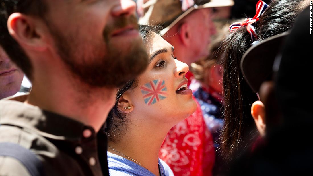 Thousands of people flocked to central London for the celebrations Thursday.