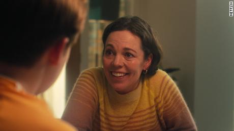 Actor Olivia Colman plays Sarah Nelson, Nick Nelson&#39;s mom, in the Netflix series &quot;Heartstopper.&quot;