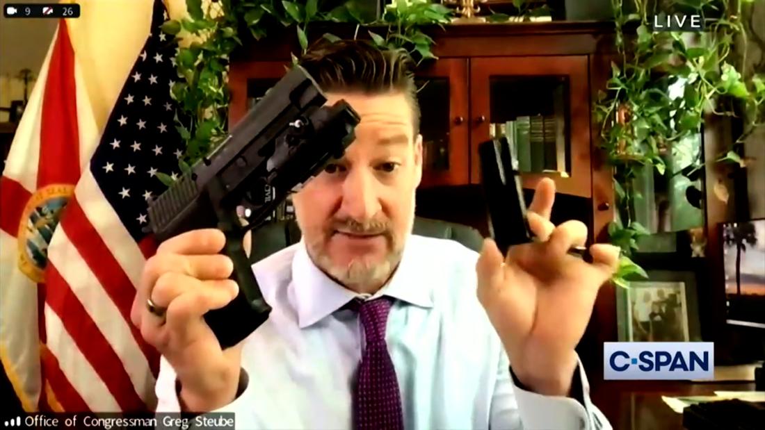 Lawmaker pulls out weapons on webcam: ‘I can do whatever I want with my guns’ – CNN Video