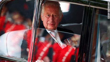 Britain&#39;s Prince Charles arrives for the Friday service