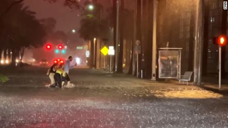 Heavy rains in South Florida caused flooding overnight.