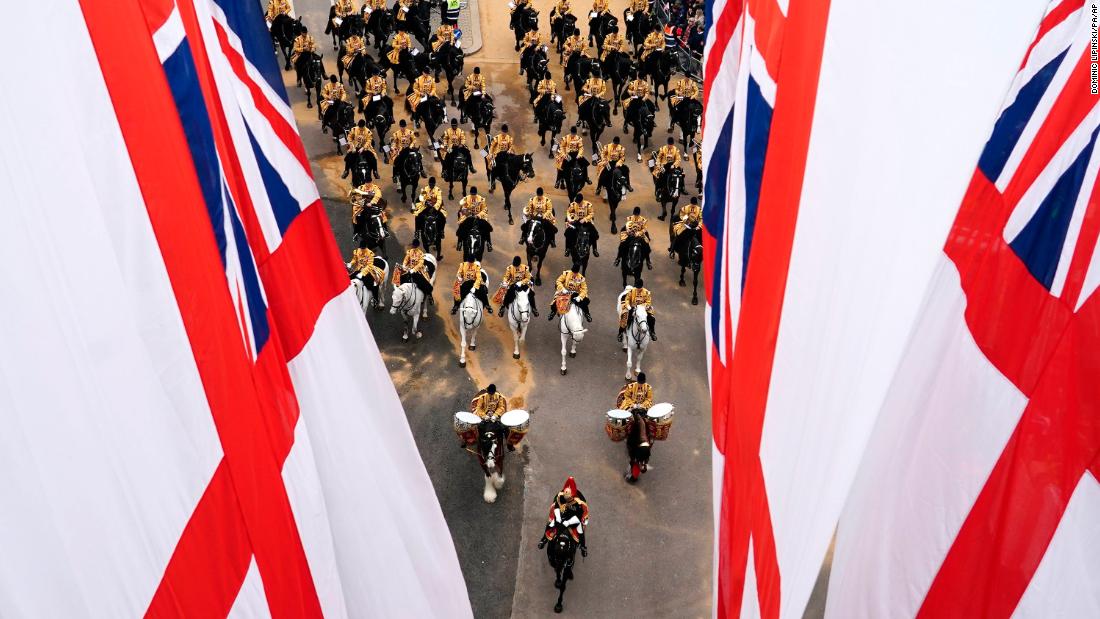 Sunday&#39;s parade had performers, military personnel and key workers walking down The Mall to bring to life many iconic moments from the Queen&#39;s reign.