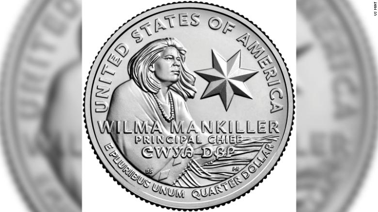 A newly issued US quarter celebrates Cherokee leader Wilma Mankiller