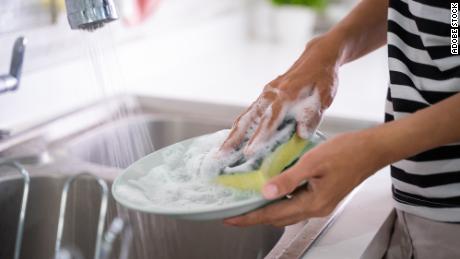 A sponge may not be the most hygienic way to clean dishes, study suggests, but there is an alternative