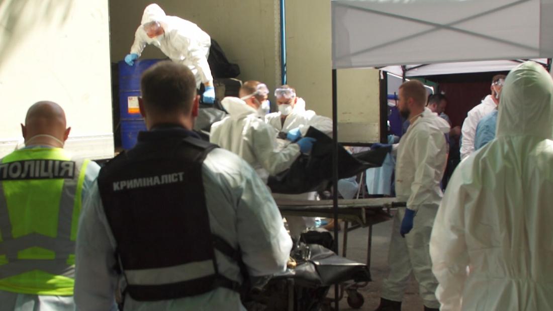 Ukraine morgue begins identification process after Russia hands over 160 body bags