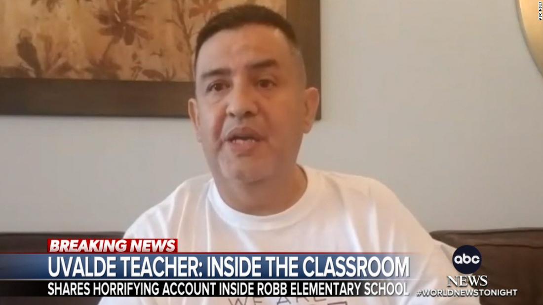 Uvalde teacher recounts chilling scene at Robb Elementary School: ‘Act like you’re asleep’ – CNN Video