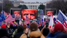 FILE - In this Jan. 6, 2021 photo, Donald Trump supporters participate in a rally in Washington, near the White House. (AP Photo/John Minchillo, File)