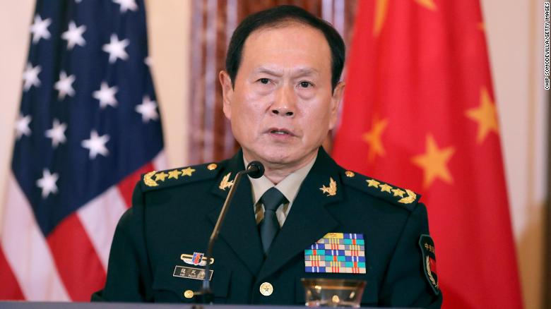 2018 年 11 月，中國國防部長魏鳳和將軍在華盛頓特區。