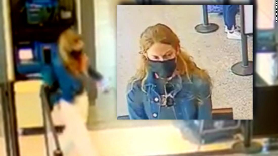 Watch: Airport surveillance video shows woman suspected of killing cyclist, authorities say – CNN Video