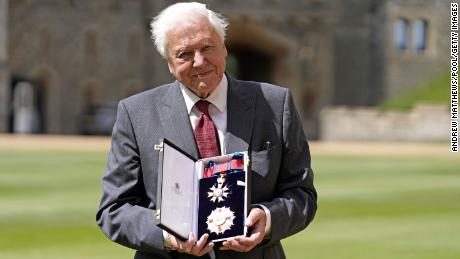 Prince Charles made David Attenborough a Knight Grand Cross of the Order of St Michael and St George.