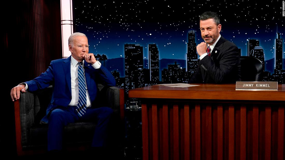 President Biden talks gun control with Jimmy Kimmel for his first in