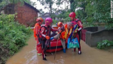 Watch: Hundreds of thousands evacuated as deadly rains hit China