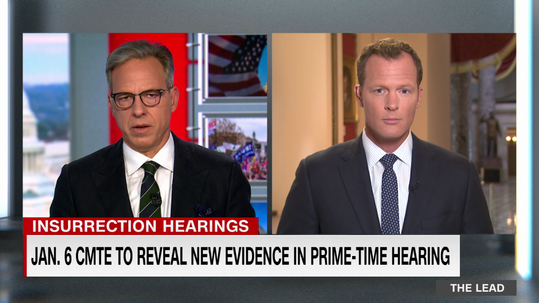 January 6 Committee says it will reveal new evidence tying Trump directly to the insurrection in prime-time hearing  – CNN Video