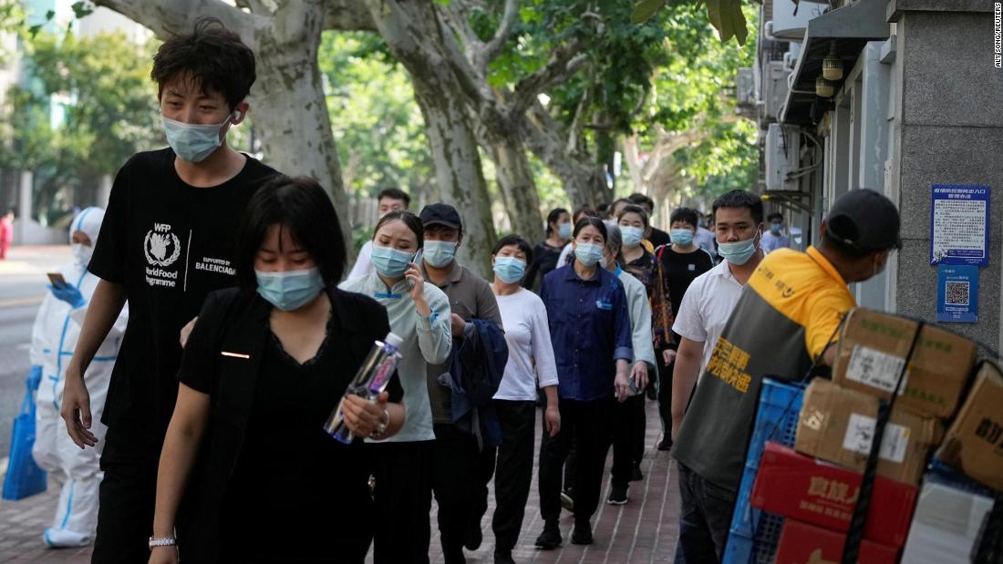 Panic buying in Shanghai as mass testing notices spark fears of new lockdown