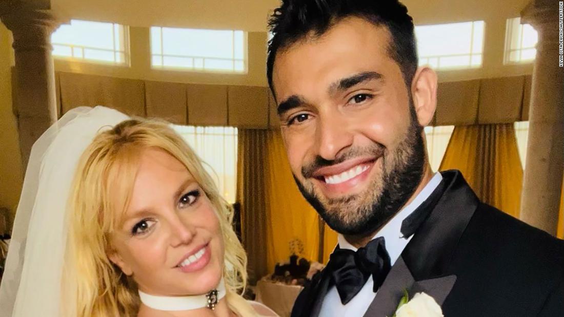 Spears &lt;a href=&quot;https://www.cnn.com/2022/06/10/entertainment/britney-spears-wedding/index.html&quot; target=&quot;_blank&quot;&gt;married Sam Asghari,&lt;/a&gt; a personal trainer turned actor, in June 2022. The pair first met in 2016 when Asghari co-starred with Spears in the video to her single, &quot;Slumber Party.&quot; In August 2023, Asghari &lt;a href=&quot;https://www.cnn.com/2023/08/17/entertainment/britney-spears-sam-asghari-divorce/index.html&quot; target=&quot;_blank&quot;&gt;filed for divorce&lt;/a&gt; citing &quot;irreconcilable differences.&quot;