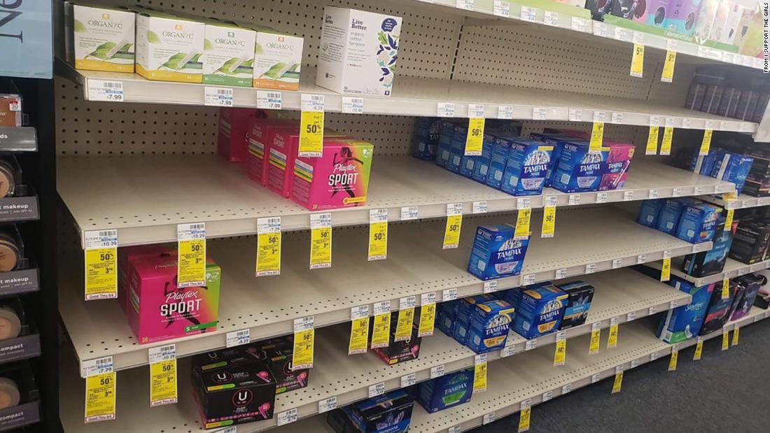 A tampon shortage is the latest nightmare for women