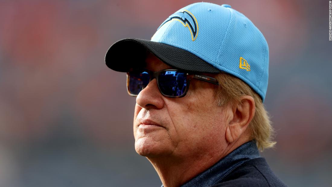 Los Angeles Chargers owner is sued by his sister in a legal battle for control of the franchise