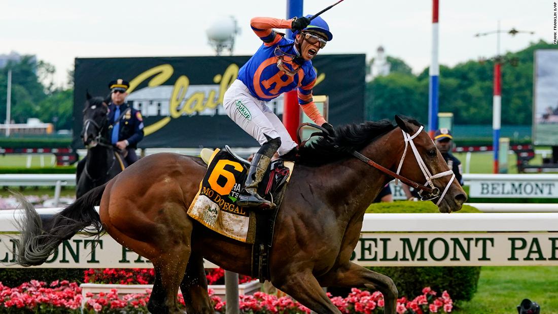 Mo Donegal wins Belmont Stakes